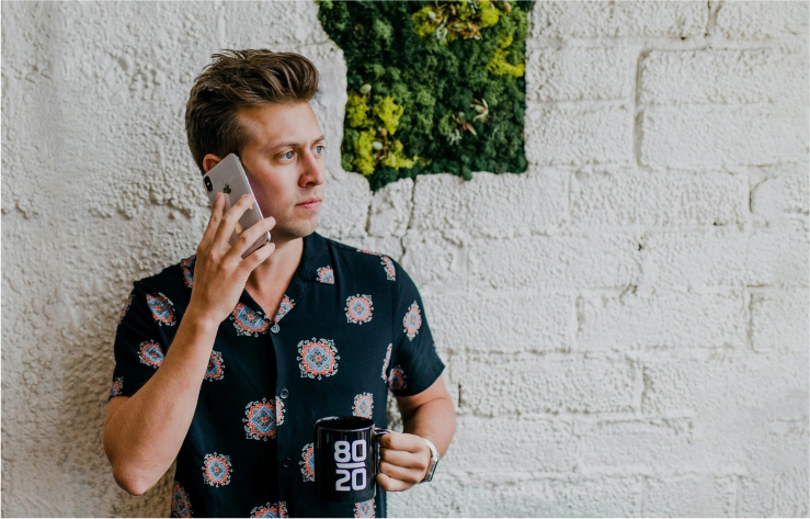 Man on phone