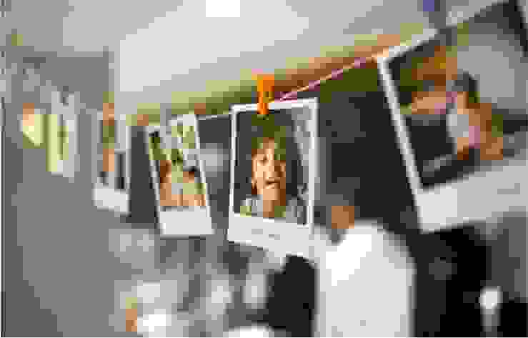 Photos hanging