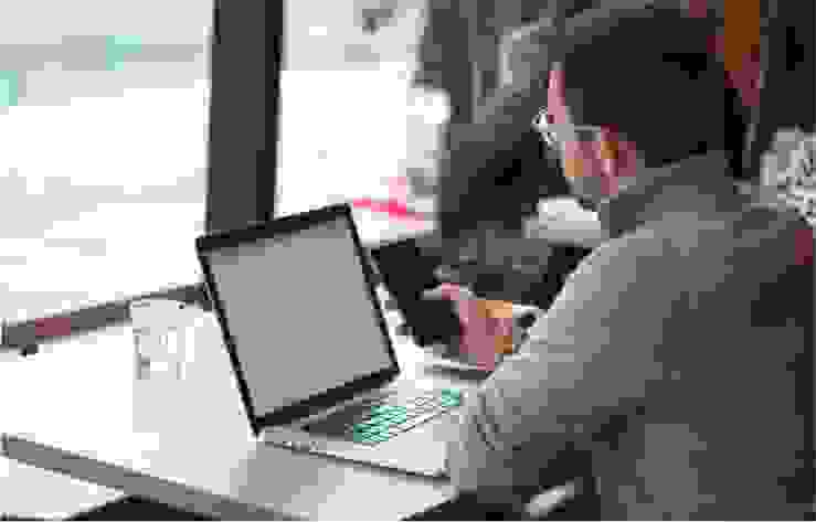 man at laptop