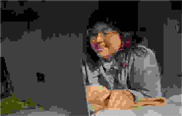 woman video calling